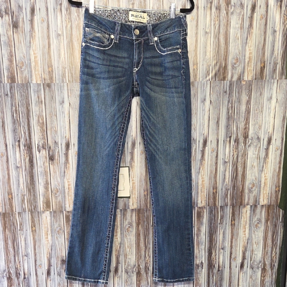 Ariat Women's Straight Leg Blue Jeans 28R